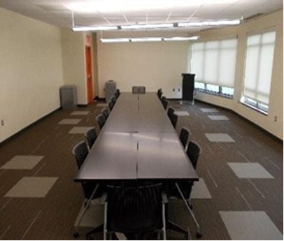 Liberty Terrace Community Area's Large Conference Room Room 116 with an executive setup