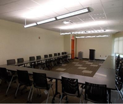 Liberty Terrace Community Area's Large Conference Room Room 116 with an U-shaped setup