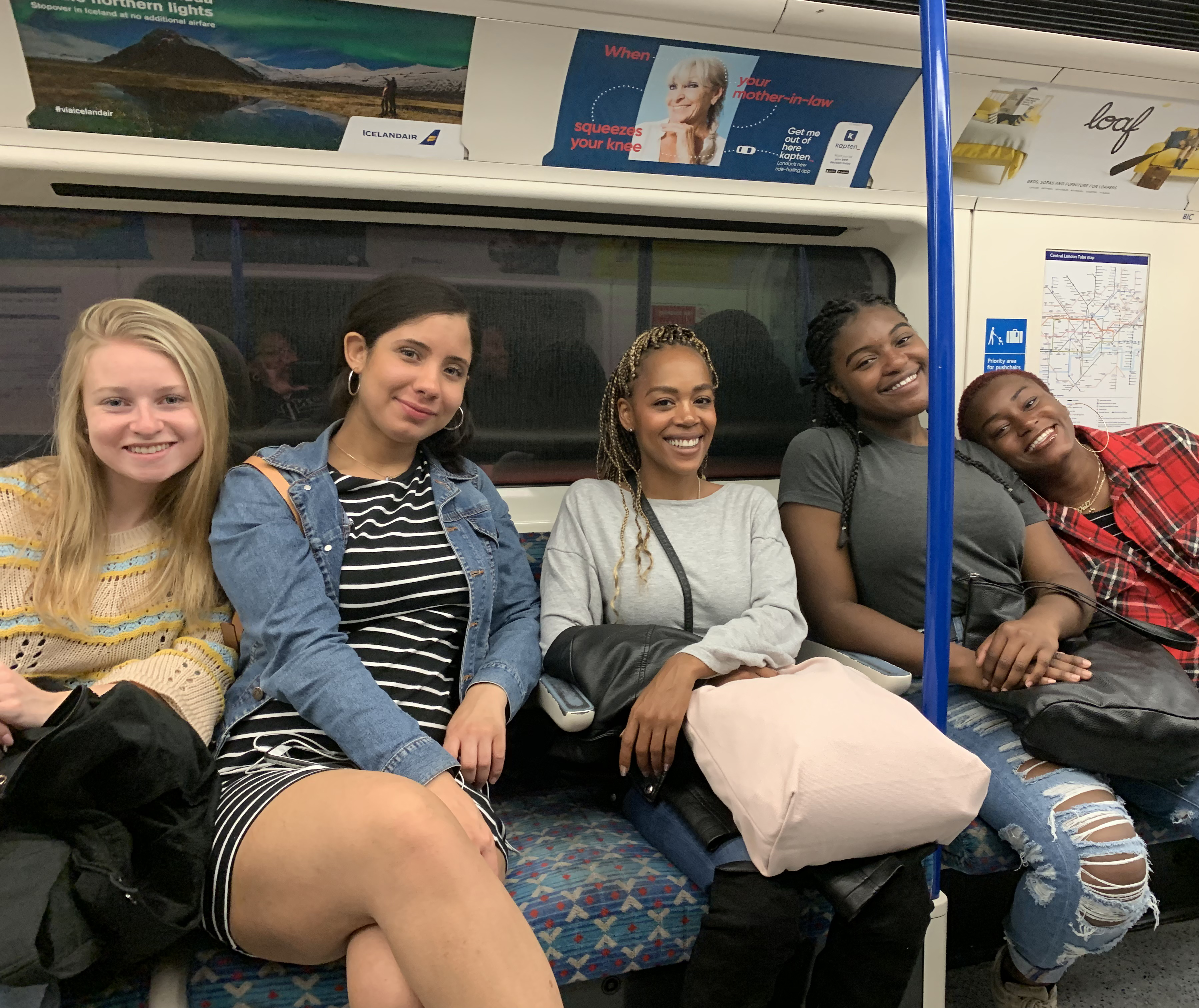 WGSS students in London Tube