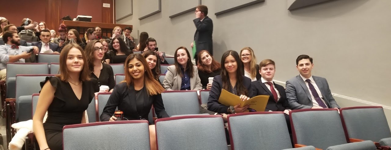 Mock Trial students at opening ceremony