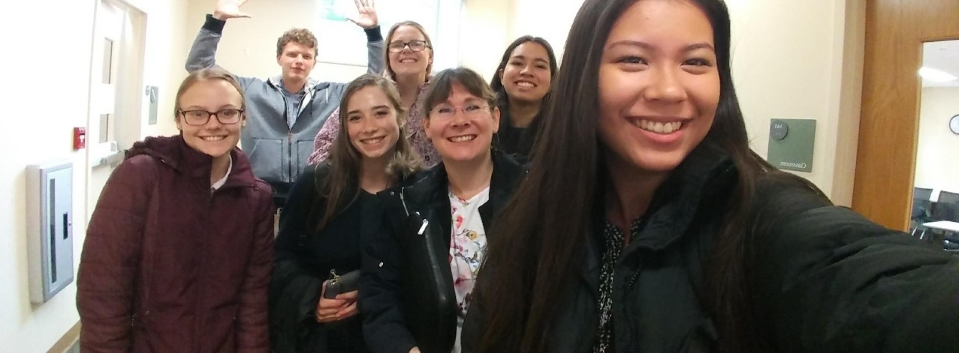 Mock Trial team at competition