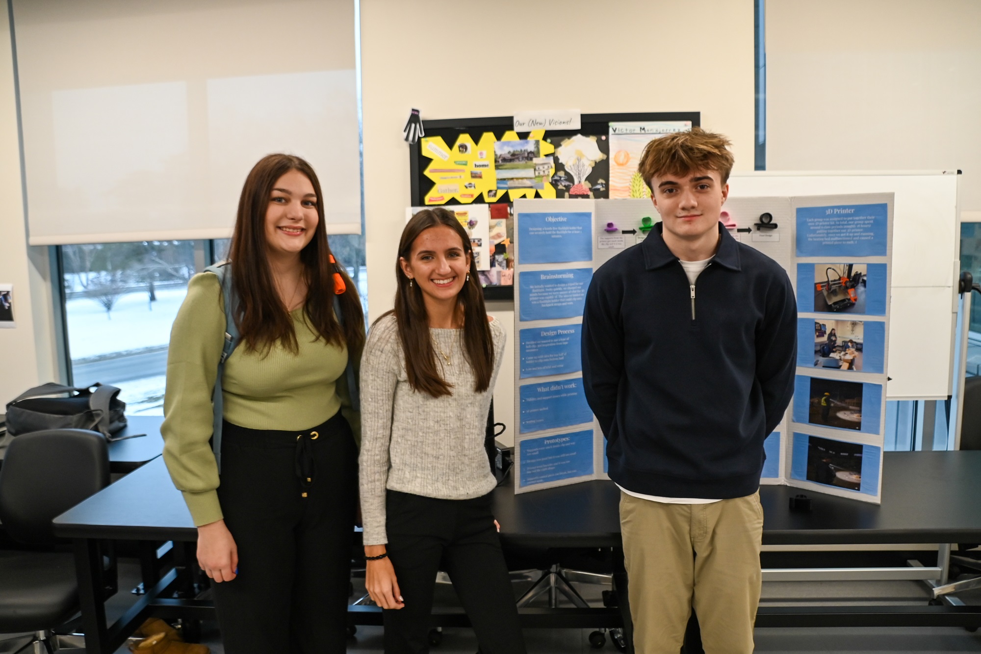 Students share their research project at the EPICH showcase.