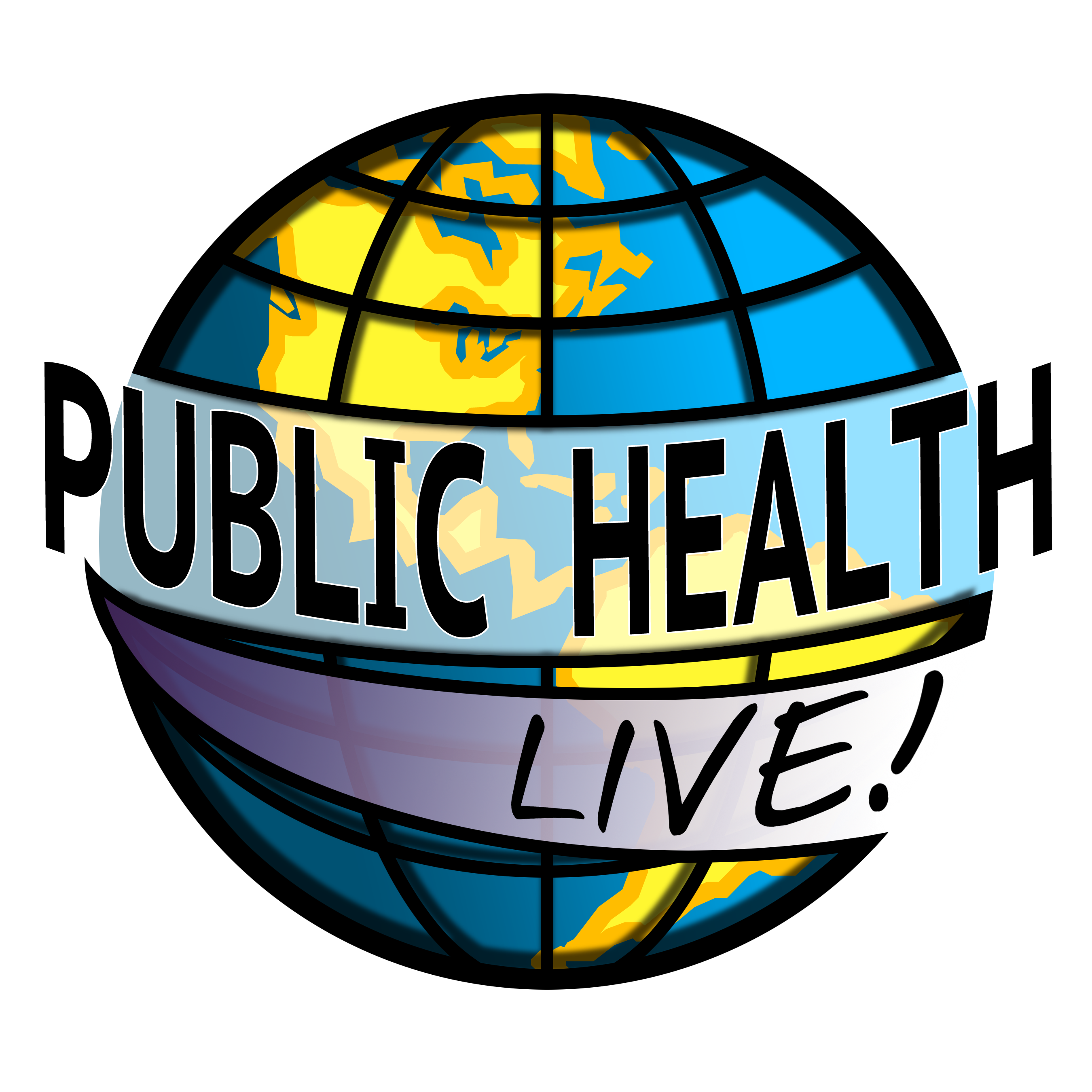 Public Health Live logo over globe