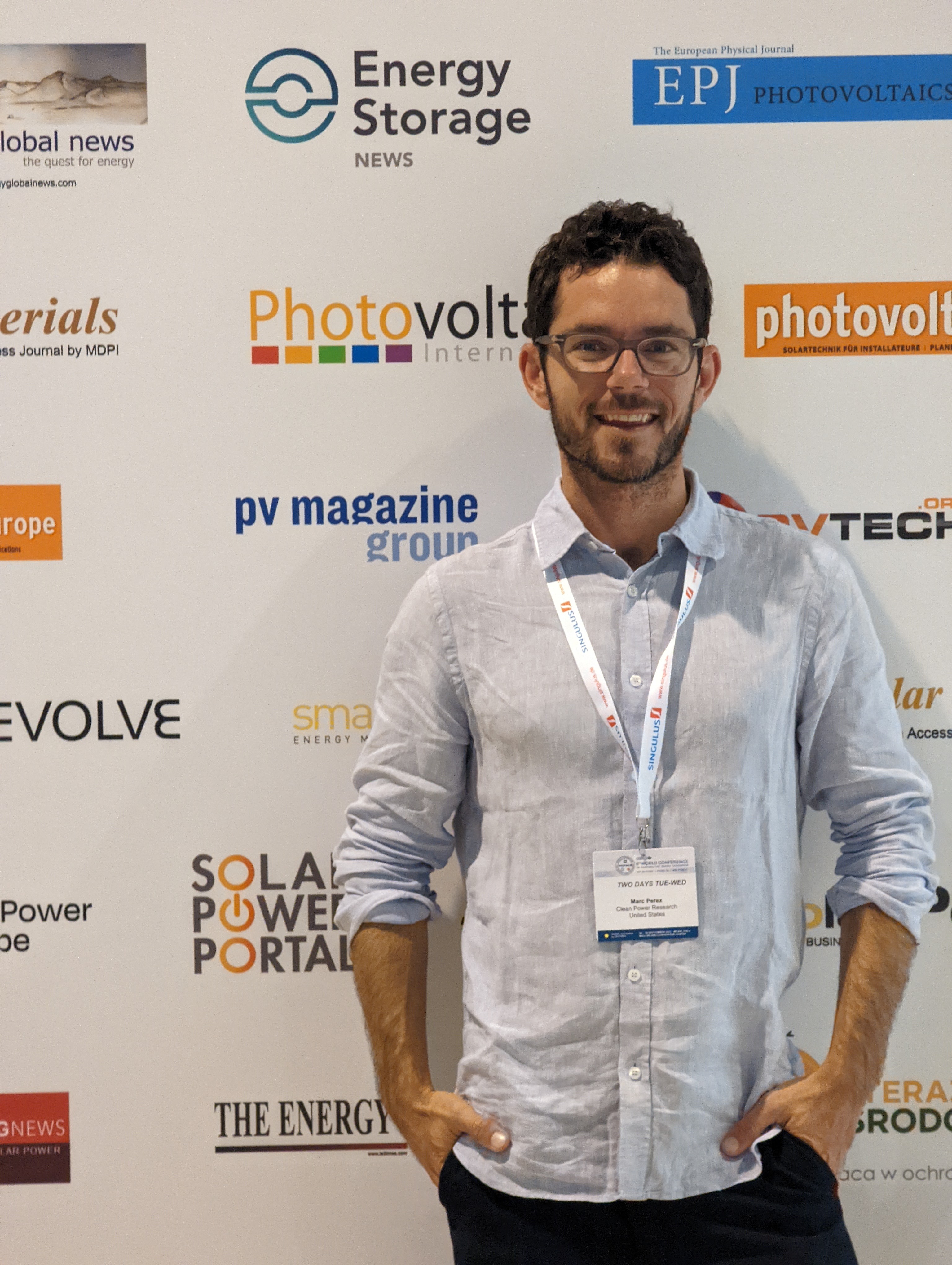Marc Perez at the European PV conference. 