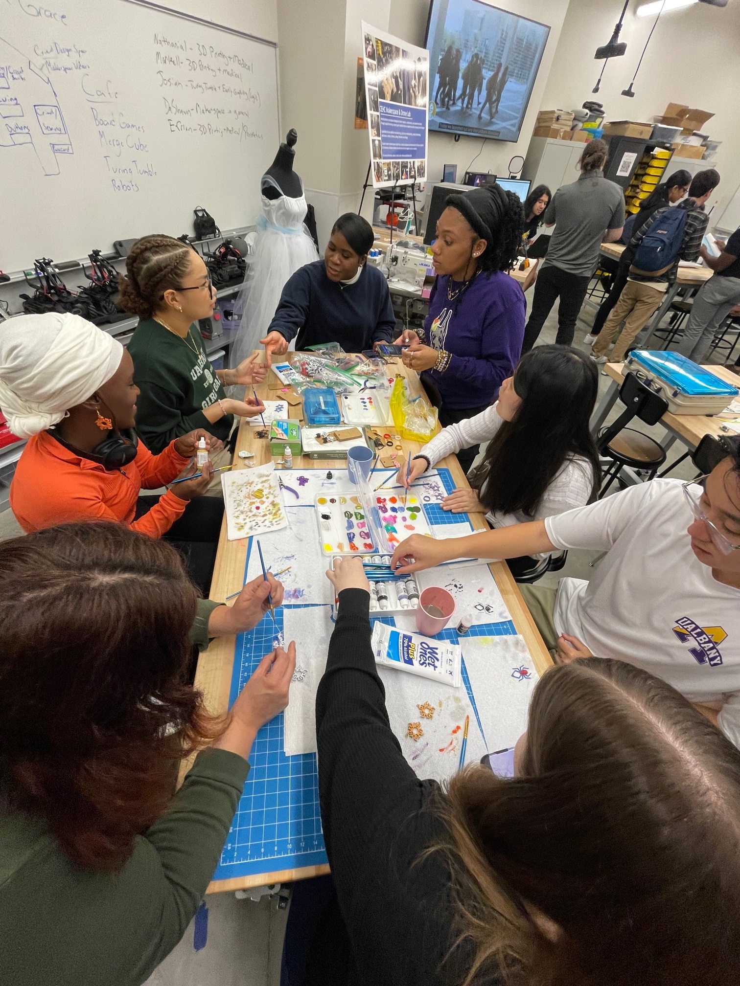 Students in the Makerspace