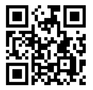 A black and white QR code.