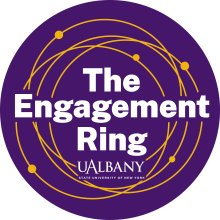 UAlbany's The Engagement Ring podcast logo.