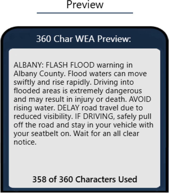 A screenshot of the message design dashboard tool.