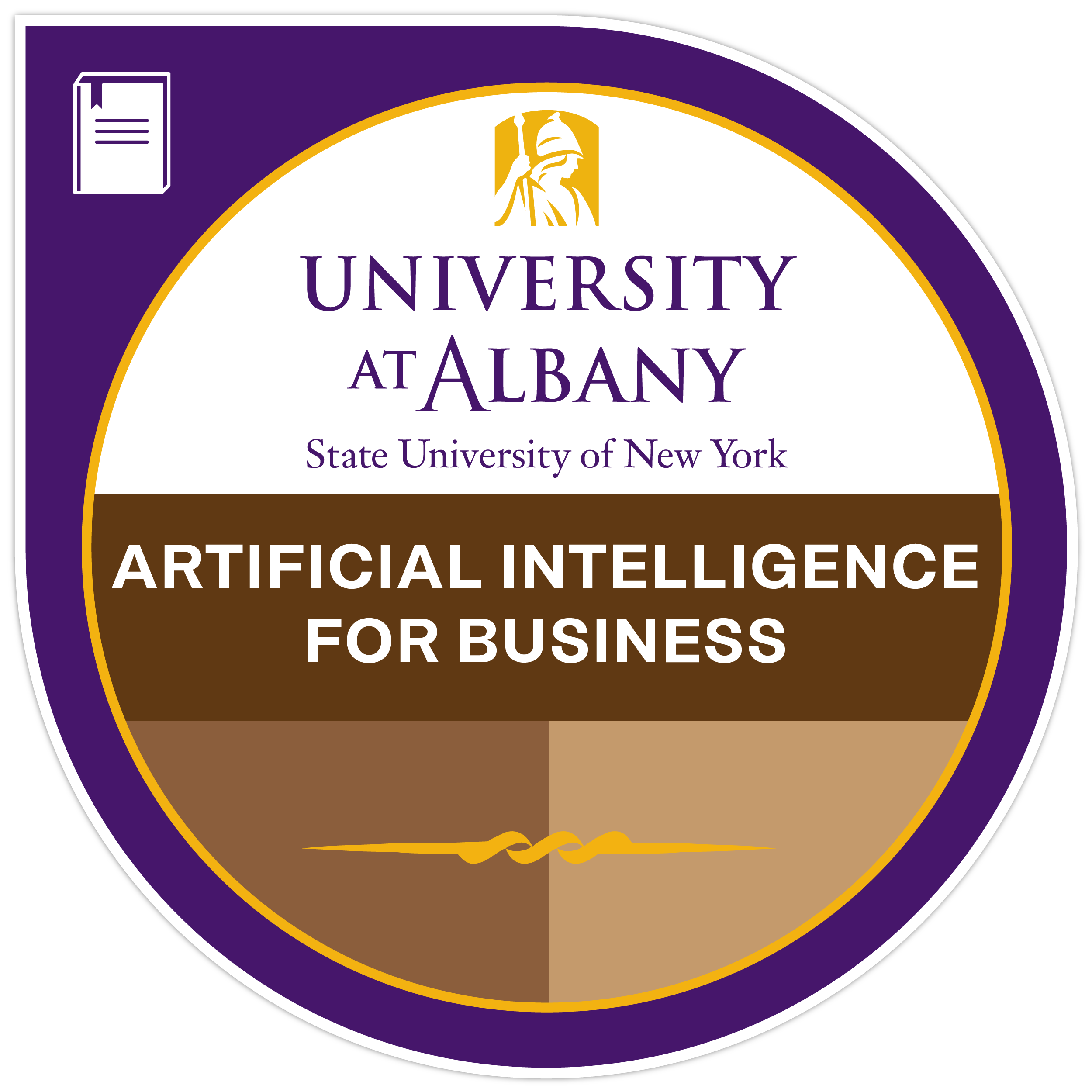 University at Albany, State University of New York, Artificial Intelligence for Business digital badge.