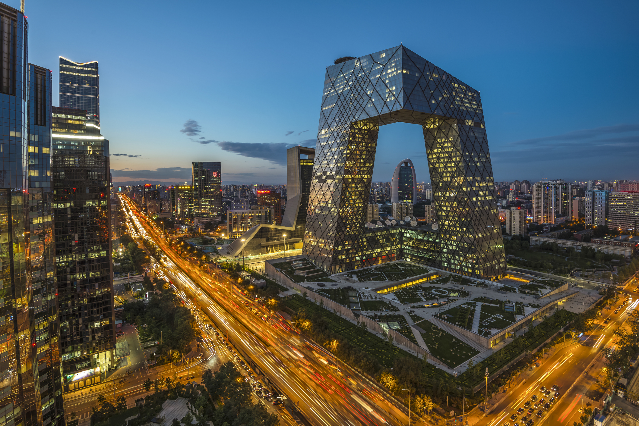 Beijing Central Business District, mix of offices and apartments