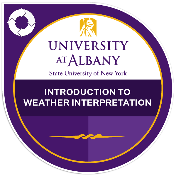 Introduction to Weather Interpretation badge.