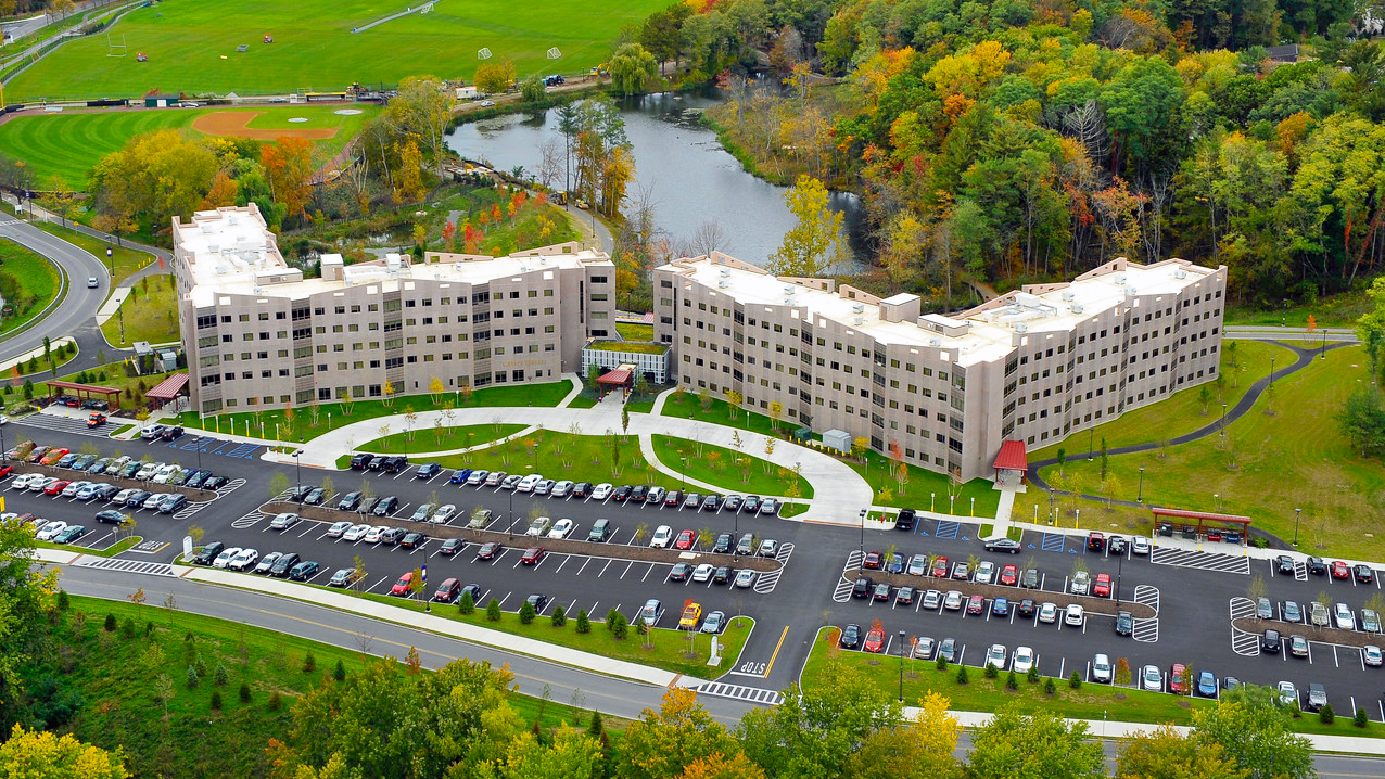 Aerial view of Liberty Terrace Apartments