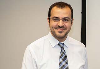 Assistant Professor of Electrical and Computer Engineering Mustafa Aksoy (Photo by Patrick Dodson) 