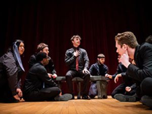Students from UAlbany's Music and Theatre Department perform.