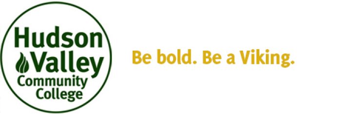Hudson Valley Community College Be Bold. Be a Viking. logo.
