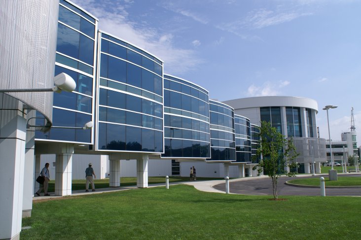 The exterior of the Albany Nanotech building complex.