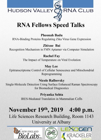 RNA Fellows Speed Talks Nov 19 2019