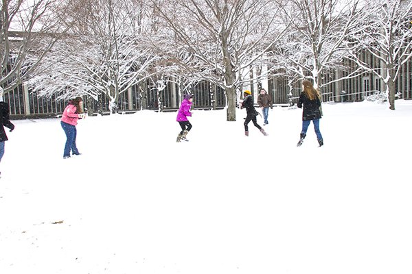 Winter Snow Fun at UAlbany