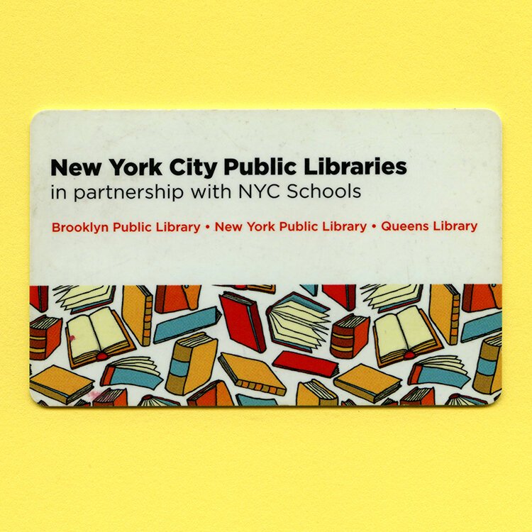 New York Public Libraries card.