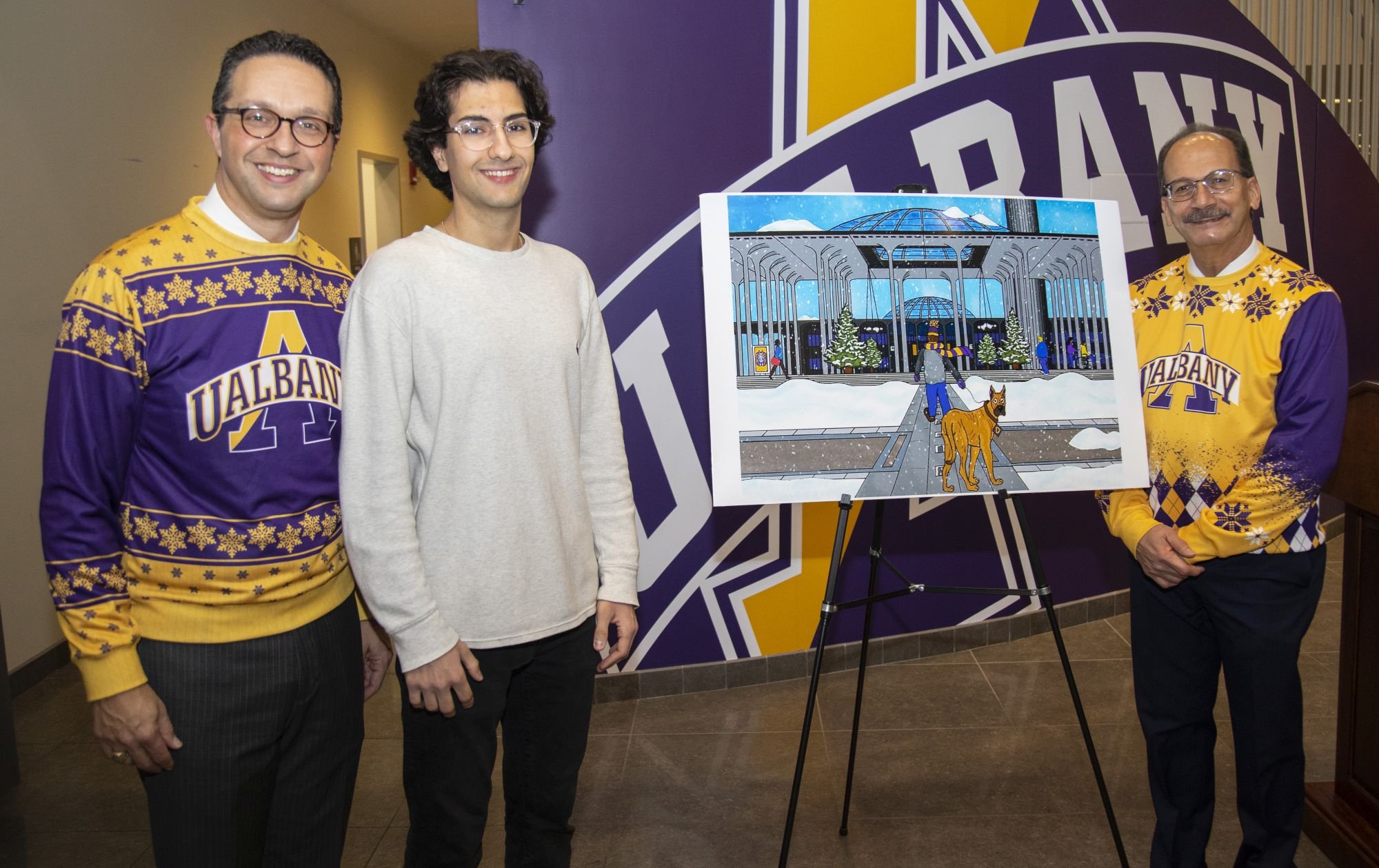 Winning Design Chosen in Annual Greeting Card Contest | University at Albany