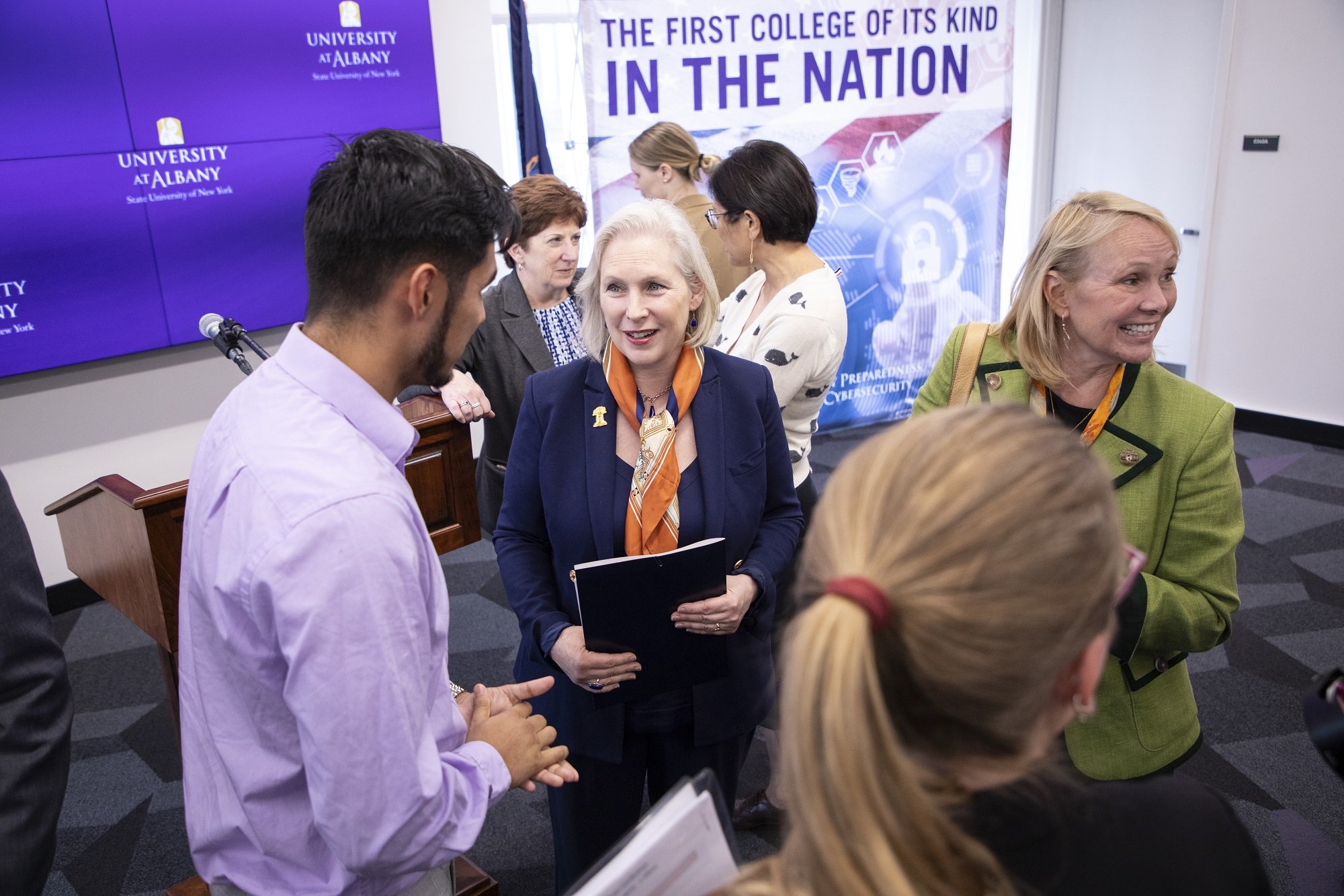 Photos: Gillibrand press conference at ETEC.