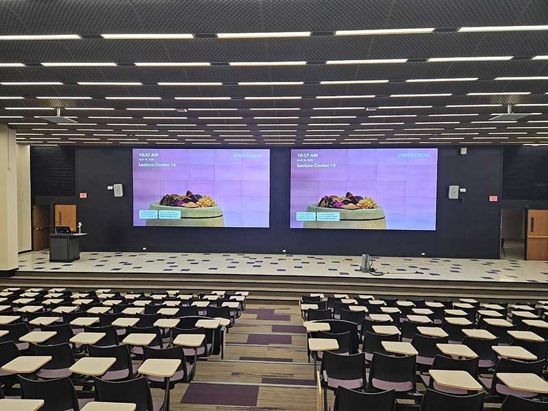 Image of the newly renovated lecture center.
