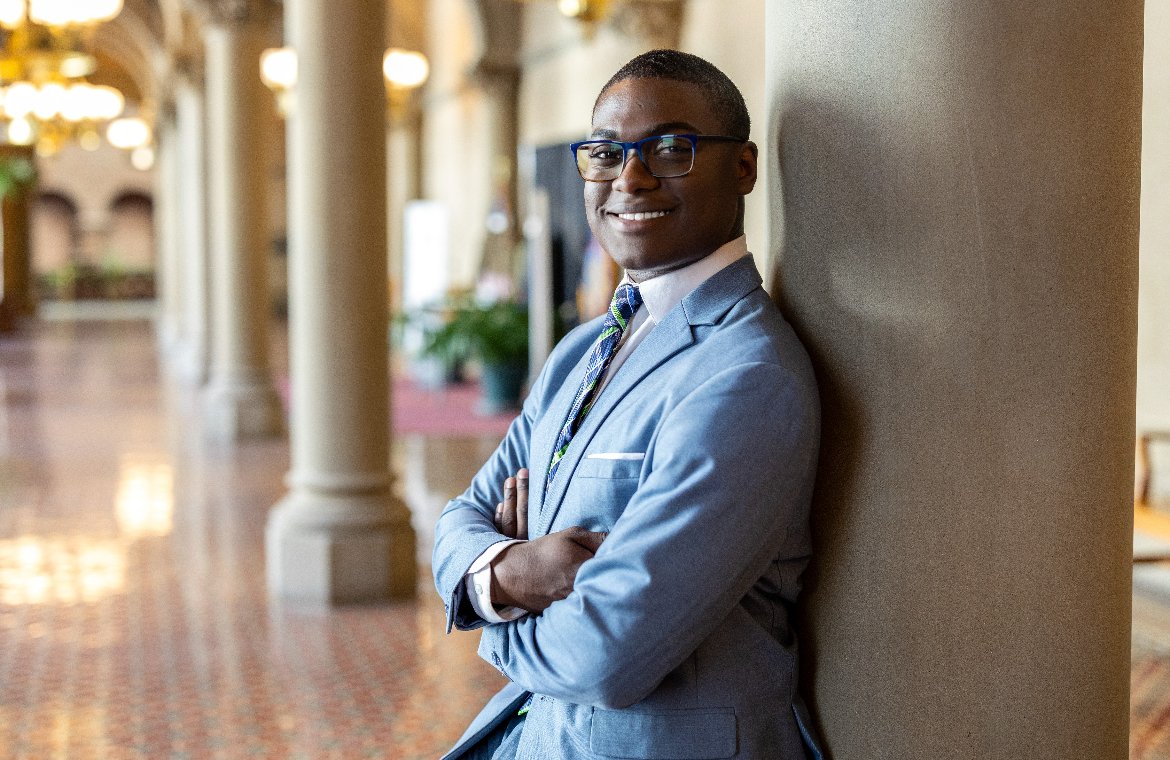 Jaden Gabb poses at the Capitol 