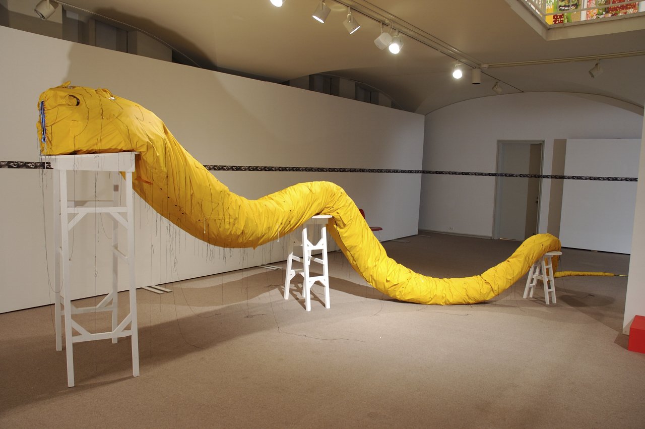 Installation by artist Pope L