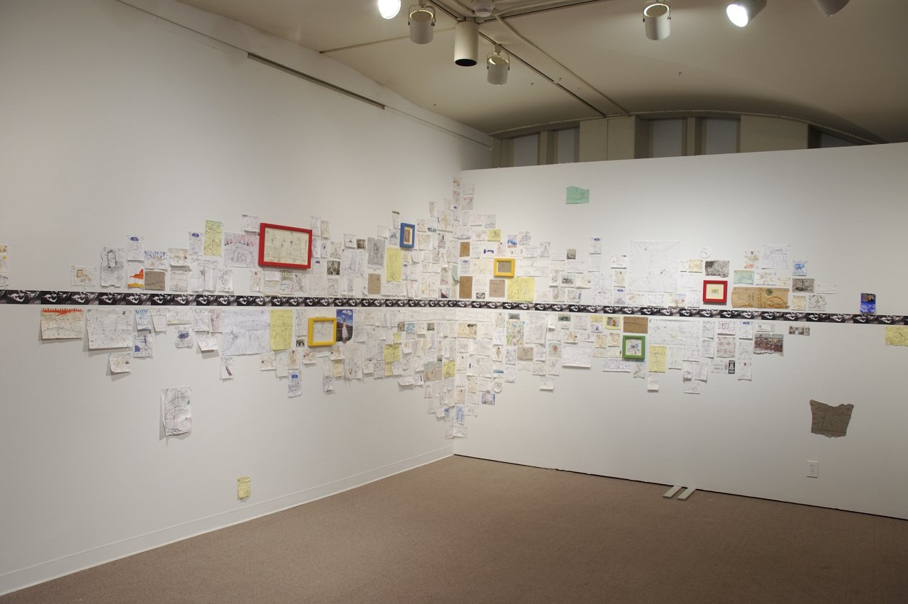 Installation by artist Pope L