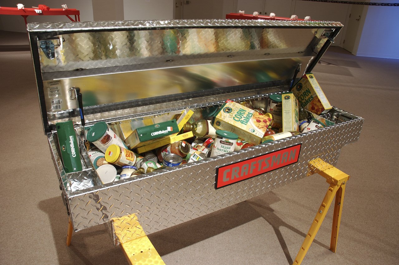 Installation by artist Pope L