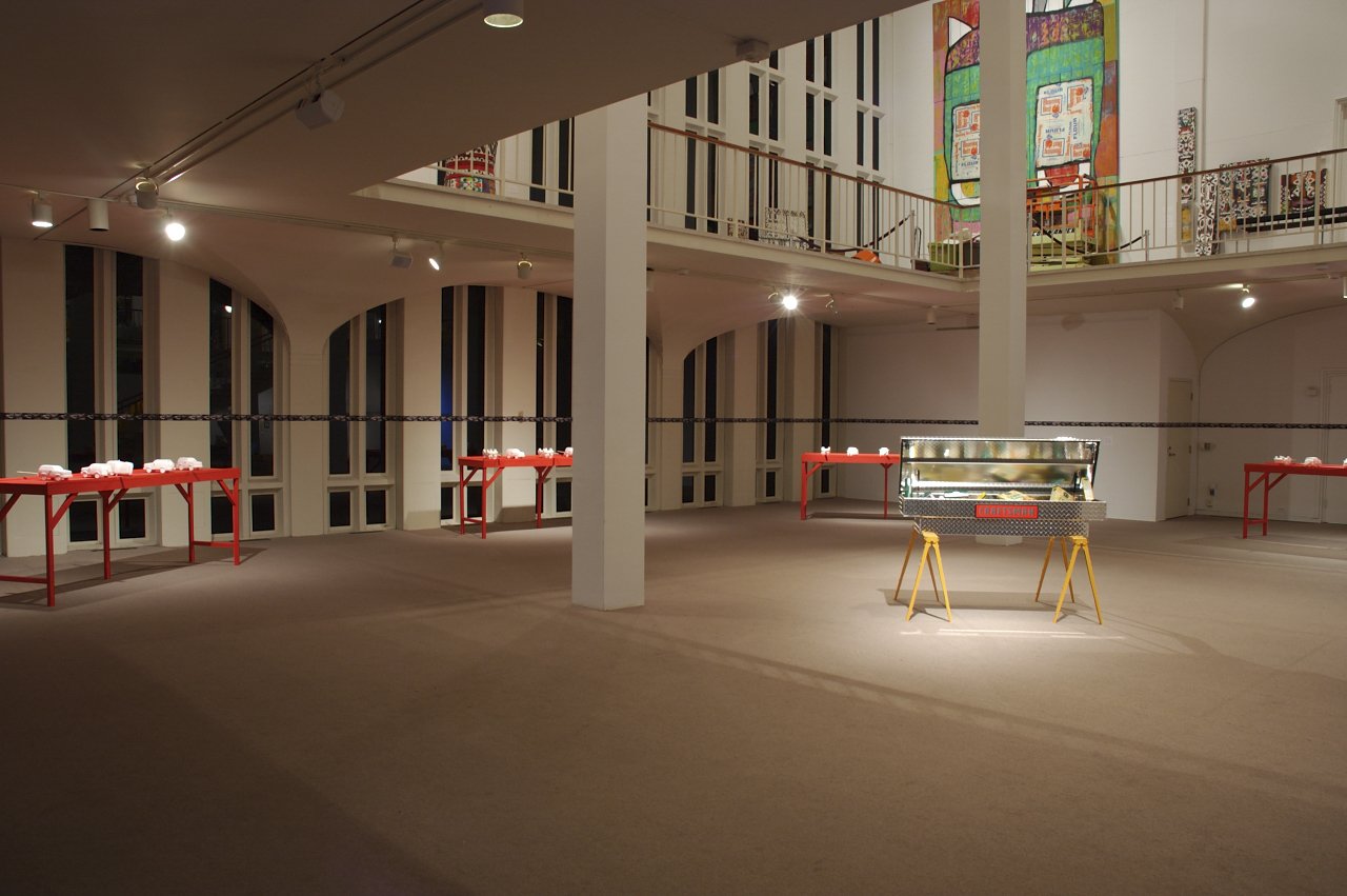 Installation by artist Pope L