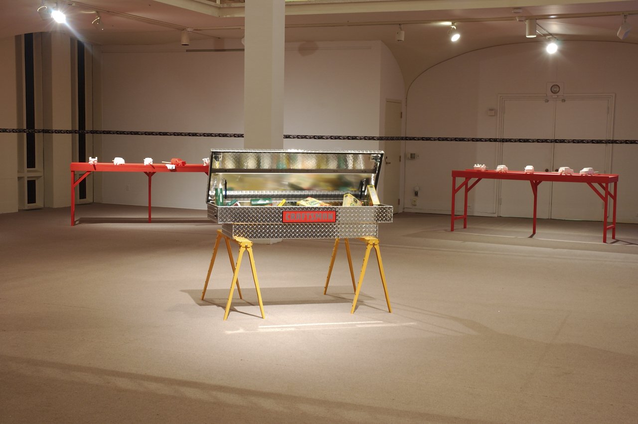 Installation by artist Pope L