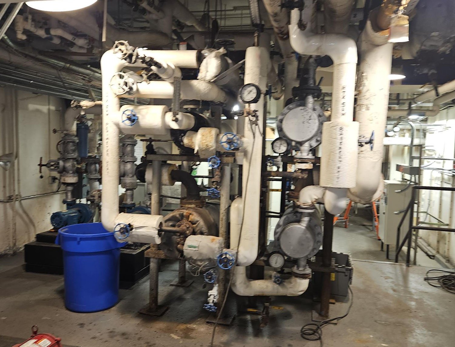 Facilities equipment inside the University Library.