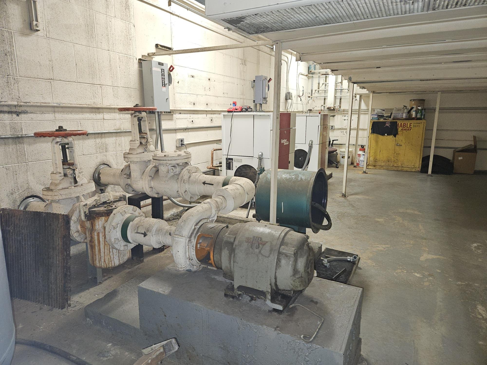 Facilities equipment inside the University Library.