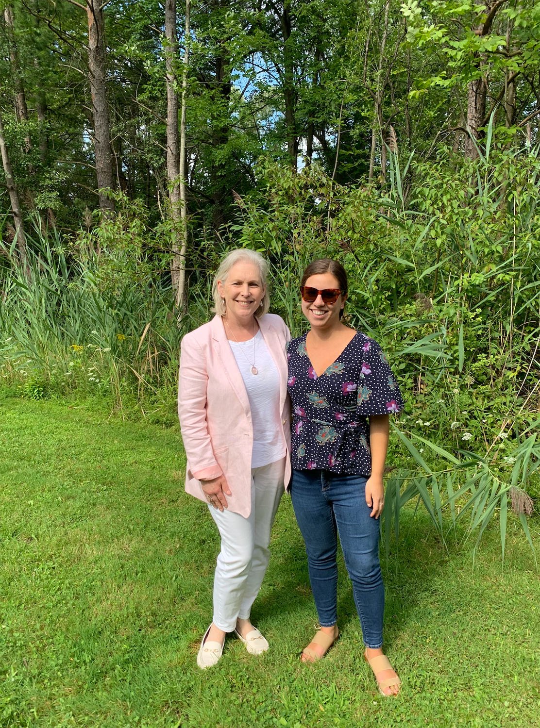 Florencia Feleder poses with U.S. Sen. Kirsten Gillibrand.