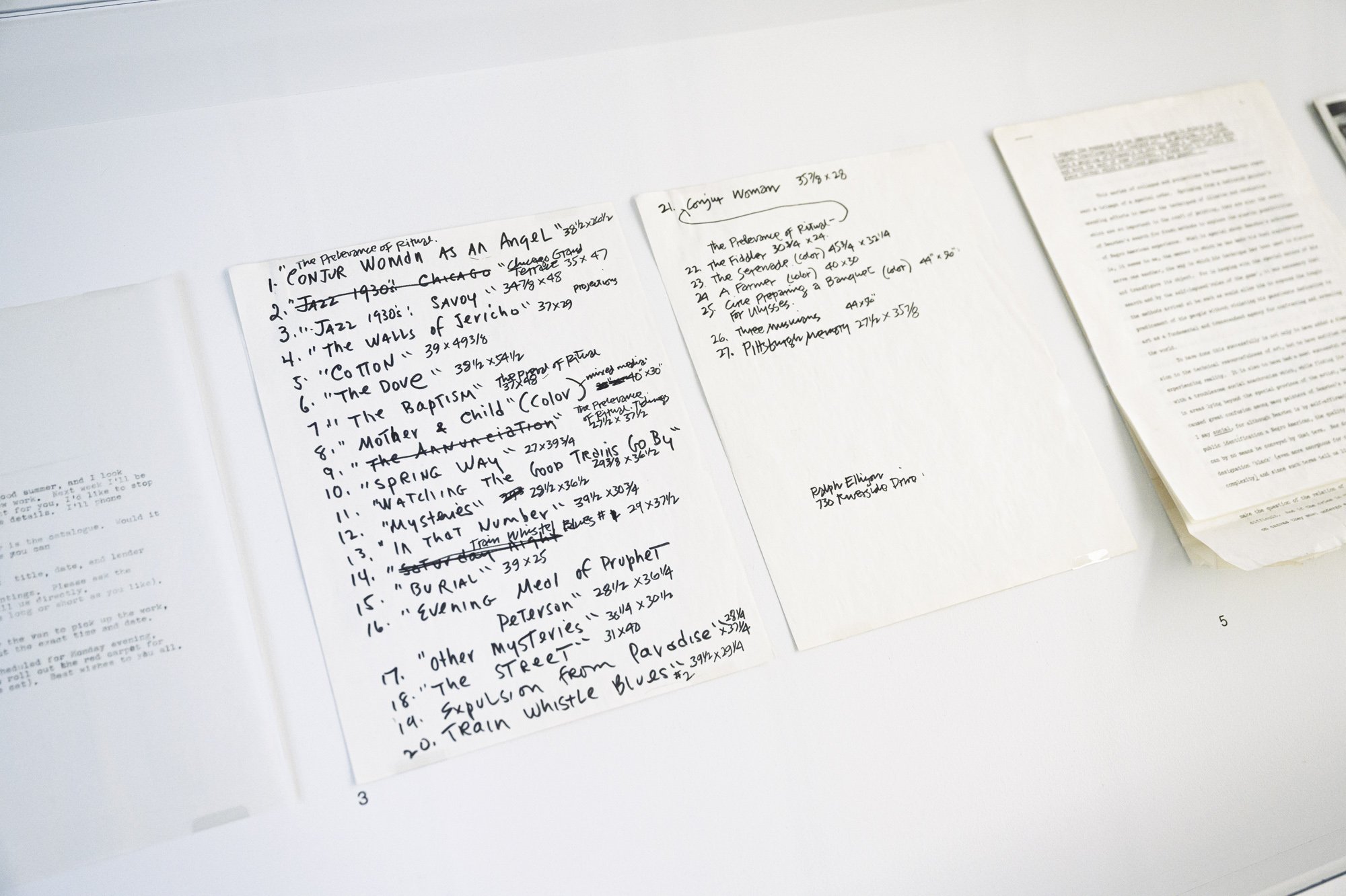 ephemera in a case