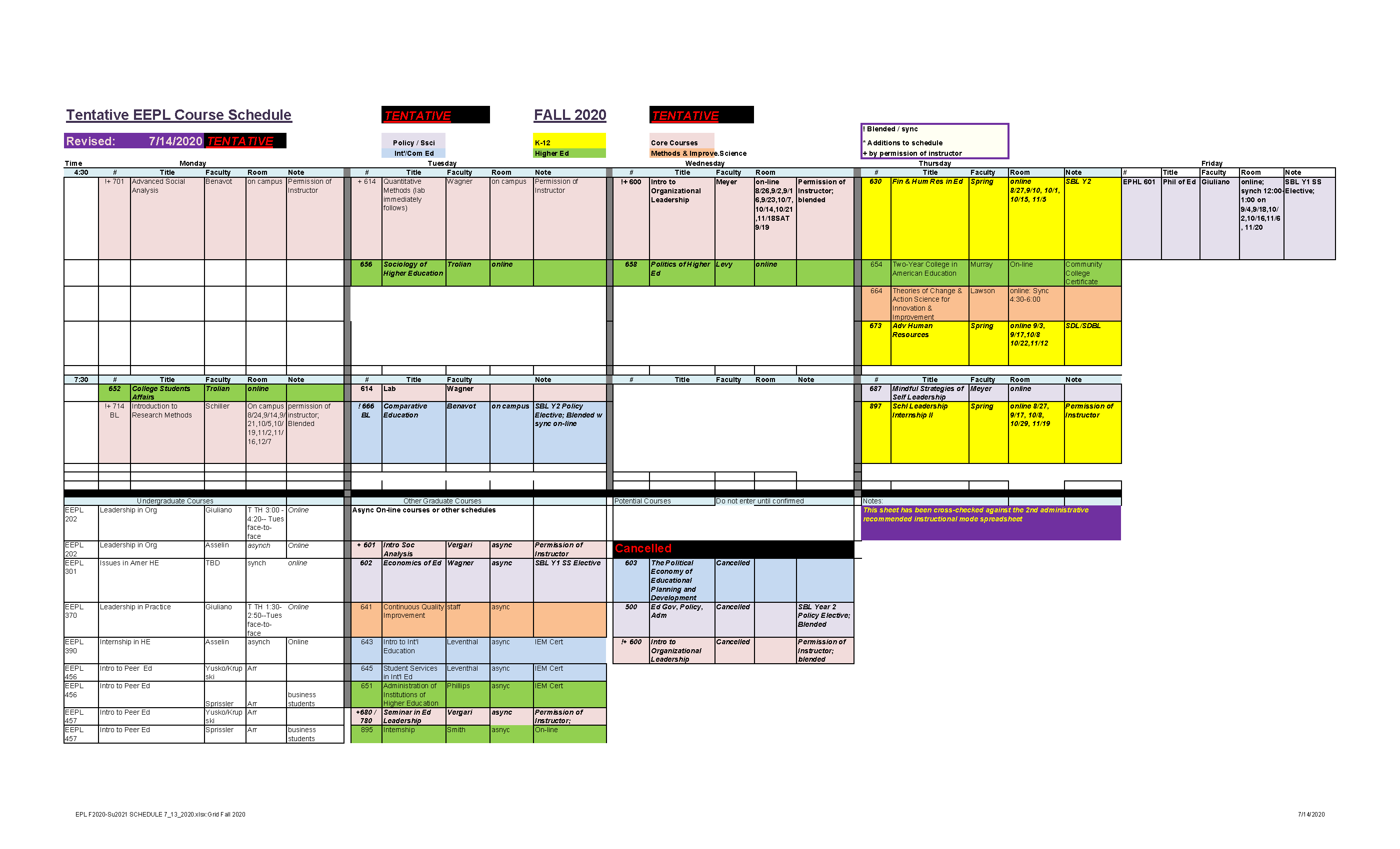 Ualbany Academic Calendar Fall 2022 Eepl Fall 2020 (Tentative) Schedule Of Classes | University At Albany