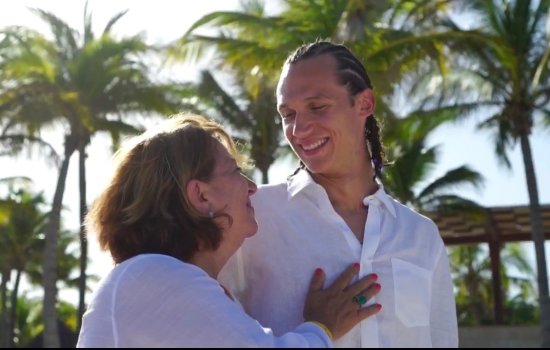 Photo of Kaio DaSilva and his mother.