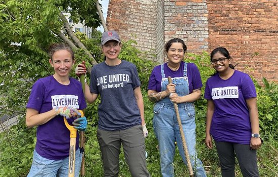 Computer Science student Jahnavi Bonagiri interning with the United Way