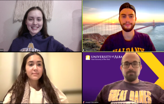 Zoom screenshot of UAlbany's "Cyber Danes"