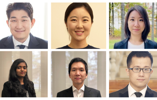 Economics job market candidates 2021-22, individually pictured, three over three.