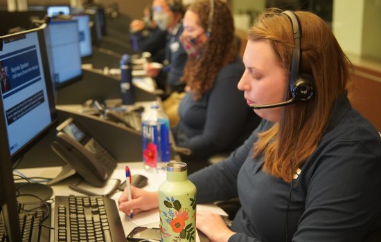 NYCEM COOP Director Cyndi Mellen moderates a question and answer session with Cybersecurity and Infrastructure Security Agency Deputy Director Nitin Natarajan.