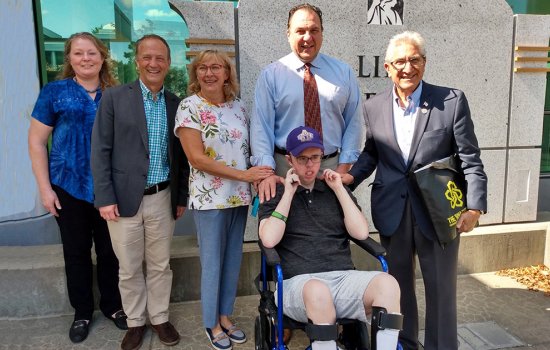 Joey Genzano at UAlbany RNA Institute Open House - Jim Tedisco