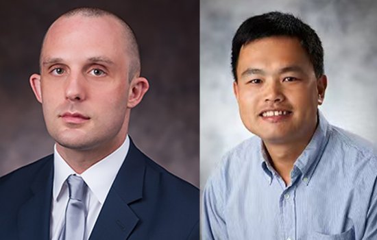 Dr. Joseph Torigian (left) and Dr. Xi Zhang