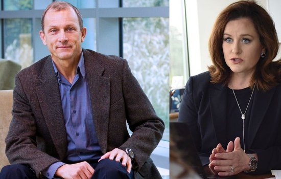 side by side images of Igor Lednev and Meghan Cook