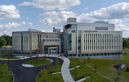 An aerial view of the ETEC research & development complex.