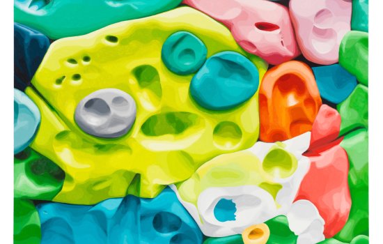 Abstract painting that will be featured in the exhibition