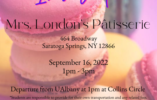 Invitation to Mrs. London's Patisserie