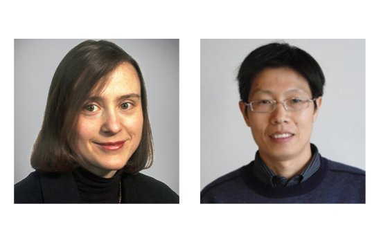 A composite of Professor Reinhold, left, and Professor Ying, right