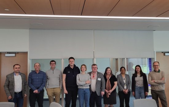 UAlbany faculty experts meet with a Ukrainian delegation at ETEC.